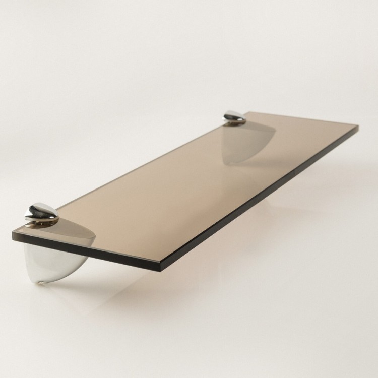 Plaukts Stikla Serviss 50x12 cm, bronza Plaukts Stikla Serviss 50x12 cm, bronza