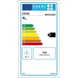 Elektriskais ūdens sildītājs (boileris) Ferroli BRAVO 30 L virs izlietnes