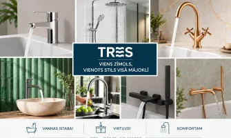 TRES jaucējkrāni – spāņu dizains, kvalitāte un tehnoloģijas, kas strādā tavā labā.