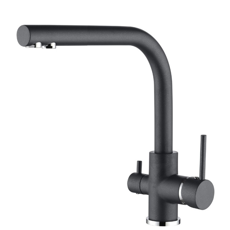 Virtuves izlietnes maisītājs dzeramajam ūdenim Helika Aquaduo, granīta 2663-222