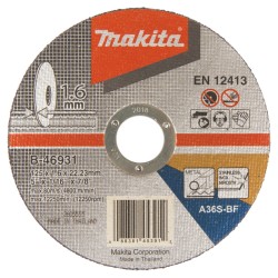 Griezripa 125x22x1.6mm Inox Makita B-46931