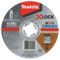 Griezripa 125x22x1.2mm X-LOCK Inox Makita E-00418