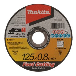 Griezripa 125x22x0.8mm Inox Makita E-10877