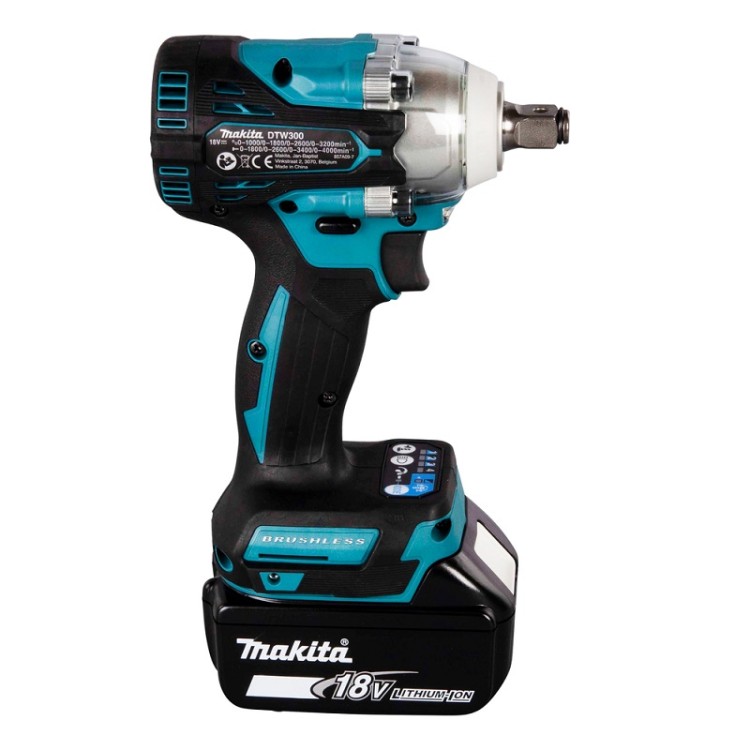 Akumulatora Trieciena uzgriežņu atslēga Makita DTW300RTJ