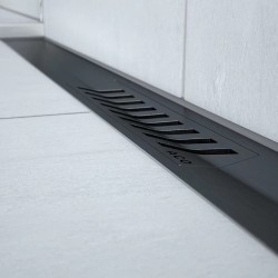 Dušas kanāla reste ACO ShowerDrain S+ Stripe 1000mm, melna 9010.51.43