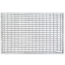 Kājslauķu vanniņas apavu tīrīšanas režģis ACO Varios 9x31mm 1000x500 mm