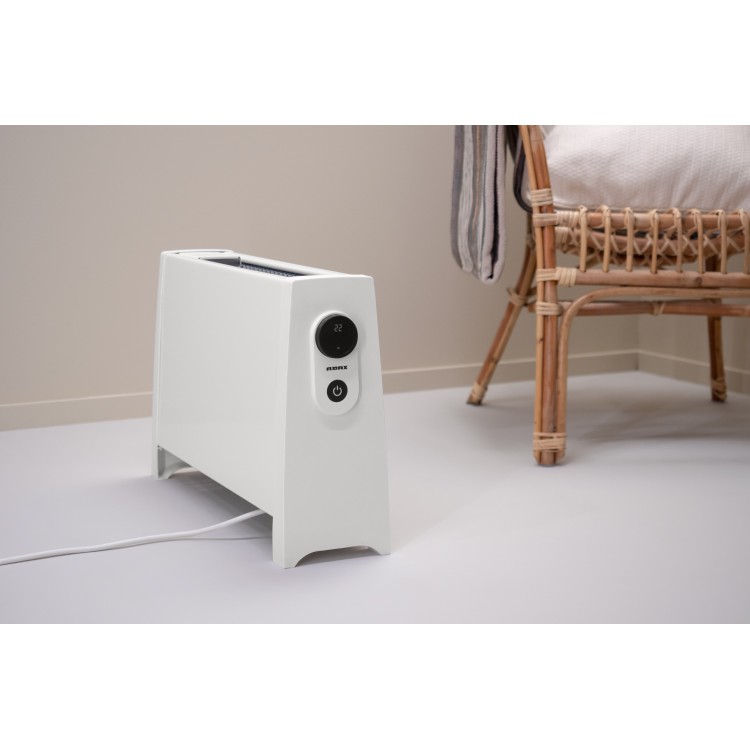 Elektriskais radiators pārnēsājamais ar termoventilatoru ADAX VILJE WiFi 2000W, balts