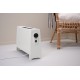 Elektriskais radiators pārnēsājamais ar termoventilatoru ADAX VILJE WiFi 2000W, balts