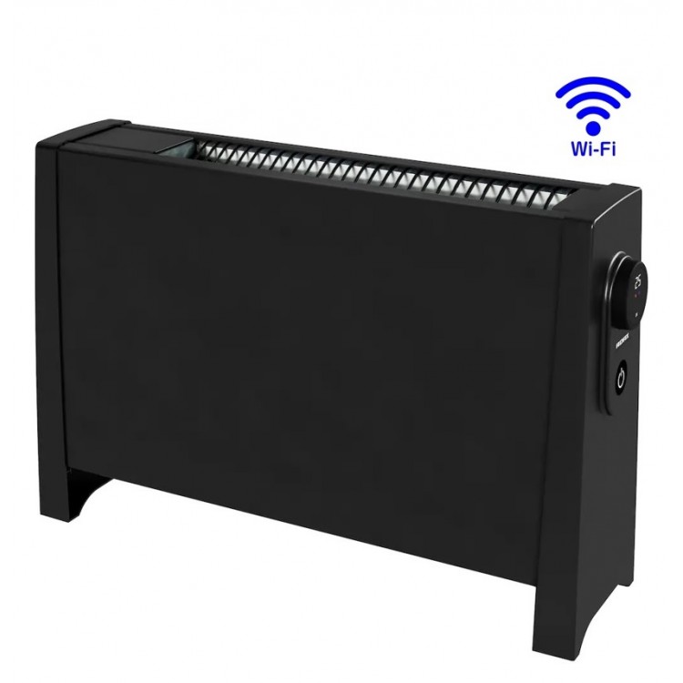 Elektriskais radiators pārnēsājamais ar termoventilatoru ADAX VILJE WiFi 2000W, melns Elektriskais radiators pārnēsājamais ar termoventilatoru ADAX VILJE WiFi 2000W, melns