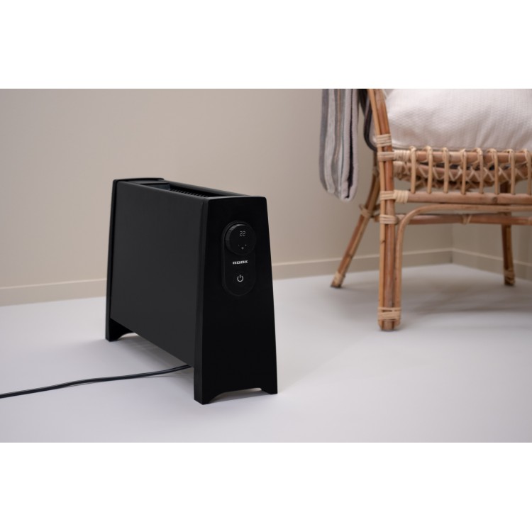 Elektriskais radiators pārnēsājamais ar termoventilatoru ADAX VILJE 2000W. melns