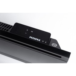 Elektriskais stikla radiators ADAX IVER H 06 KWTB, WiFi, 600W, melns