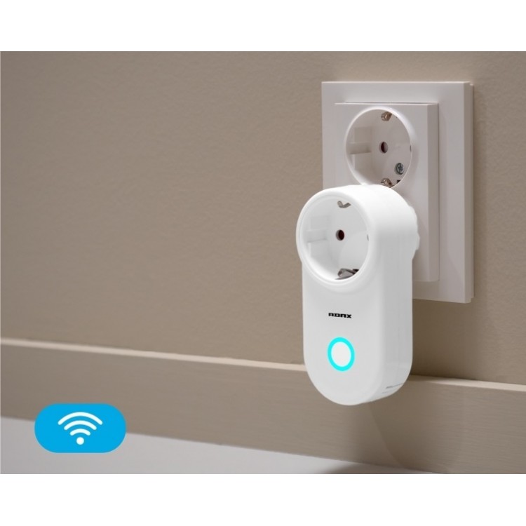 Viedā WiFi rozete Adax WT2 PLUG, balta Viedā WiFi rozete Adax WT2 PLUG, balta
