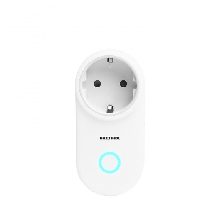 Viedā WiFi rozete Adax WT2 PLUG, balta Viedā WiFi rozete Adax WT2 PLUG, balta