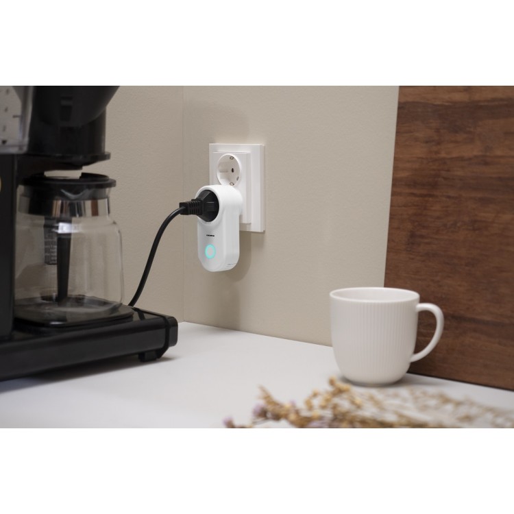 Viedā WiFi rozete Adax WT2 PLUG, balta Viedā WiFi rozete Adax WT2 PLUG, balta