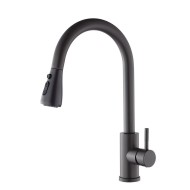 Virtuves izlietnes maisītājs ar izvelkamu izteku Aqualine Steel RV028