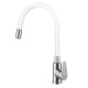 Virtuves izlietnes maisītājs Aqualina Color Flex RS, balts