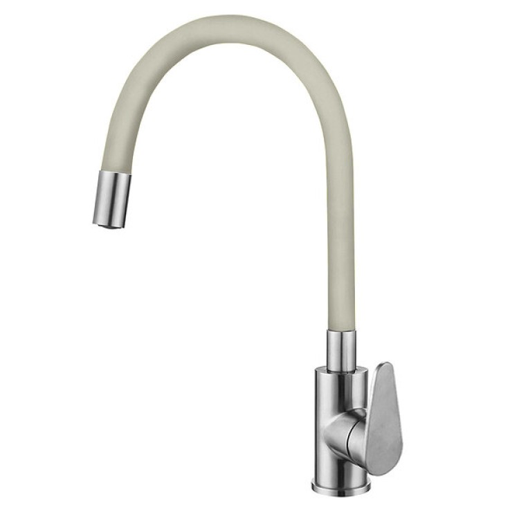 Virtuves izlietnes maisītājs Aqualina Color Flex RS, bēšīgs