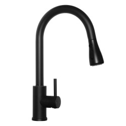 Virtuves izlietnes maisītājs ar izvelkamu izteku Aqualine Steel RV020