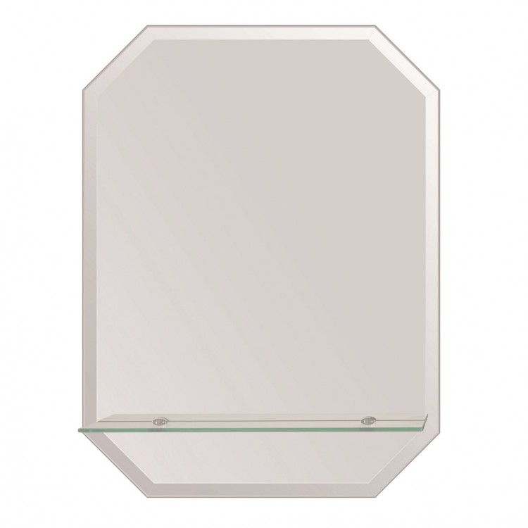 Spogulis ar plauktu Aqualine BURGOS 45x60cm