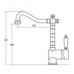 Virtuves izlietnes maisītājs Helika Hera 2473-311
