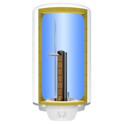 Elektriskais ūdens sildītājs (boileris) Atlantic Steatite Turbo 100L vertikāls, (861263)