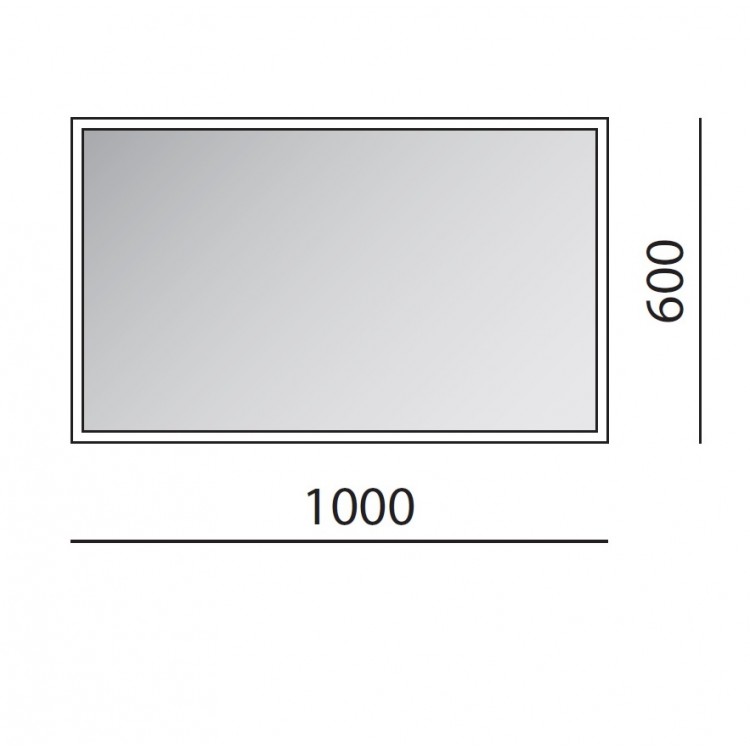 Spogulis ar LED apgaismojumu Balteco 100x60cm, ST100