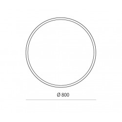 Spogulis ar LED apgaismojumu Balteco Ø 80cm, EC80