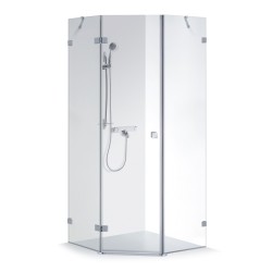 Dušas stūris piecstūru Baltijos Brasta LUNA 100x100cm