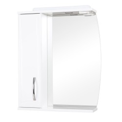 Vannas istabas skapītis ar spoguli Akvarodos DECOR 65cm L