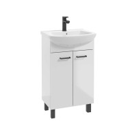 Vannas istabas skapītis NOVELTY ar izlietni Tomaso 50cm, balts