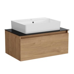Vannas istabas skapītis ar izlietni Vitra NUO 80cm, ozols