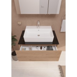 Vannas istabas skapītis ar izlietni Vitra NUO 80cm, ozols
