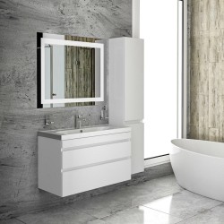 Vannas istabas augstais skapis Akvarodos VINTAGE WHITE 165x35cm