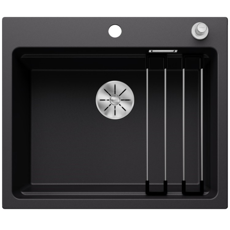 Virtuves izlietne Silgranit Blanco ETAGON 6 60x51cm, melna