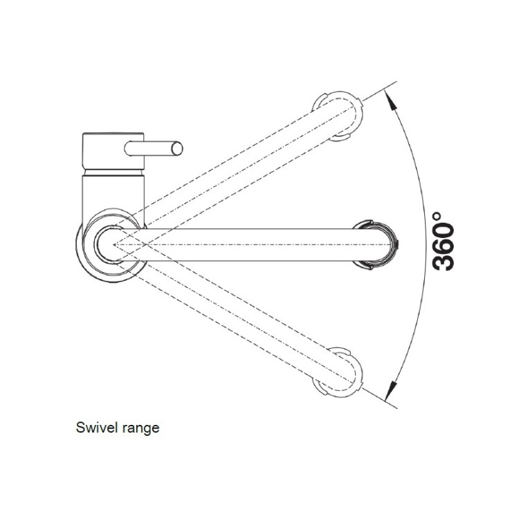 Virtuves izlietnes maisītājs ar izvelkamu izteku Blanco Catris-S, hroms