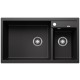 Virtuves izlietne Silgranit Blanco METRA 9 86x50cm, antracīts