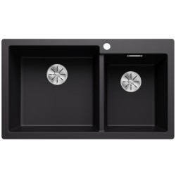 Virtuves izlietne Silgranit Blanco PLEON 9 86x50cm L, melna