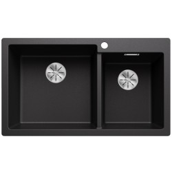 Virtuves izlietne Silgranit Blanco PLEON 9 86x50cm L, antracīts