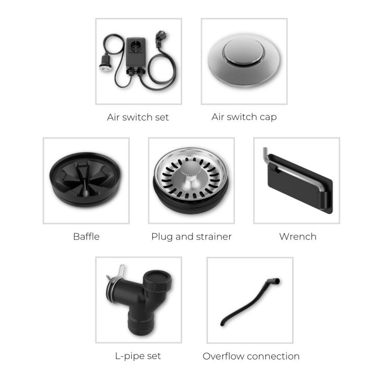 Pārtikas atkritumu smalcinātajs BLANCO FWD Medium 0.75 HP