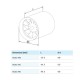 Kanāla ventilators Blauberg DUCTO100T Kanāla ventilators Blauberg DUCTO100T