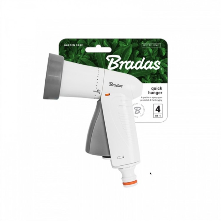 Bradas White Line Regulējama laistīšanas pistole, 4 režīmi, WL-EN2TK Bradas White Line Regulējama laistīšanas pistole, 4 režīmi, WL-EN2TK