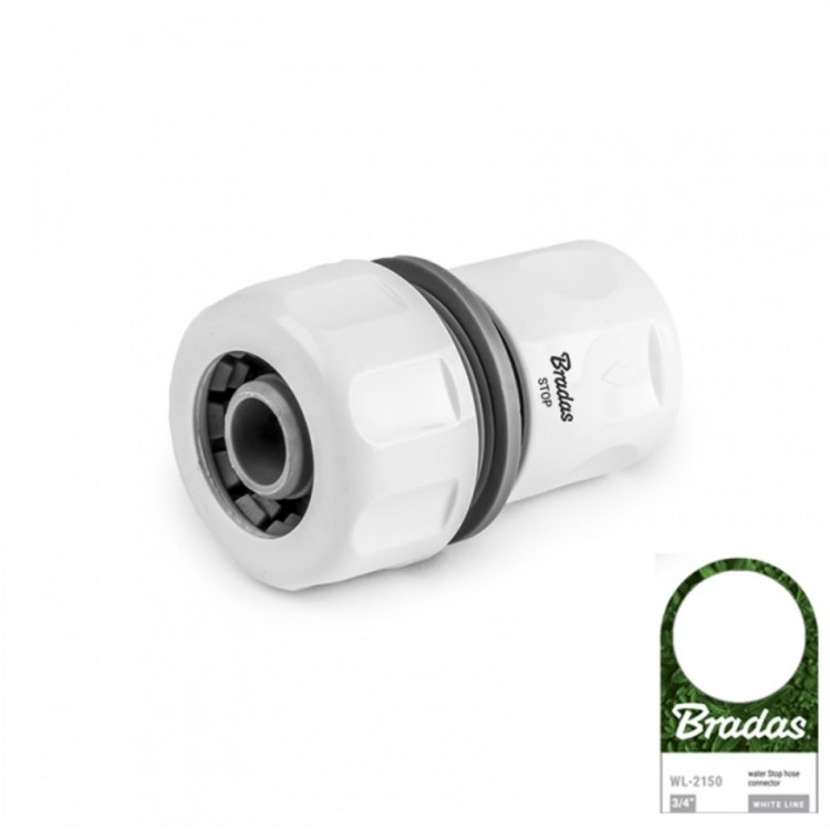 Bradas White Line Šļūtenes savienojums ar STOP funkciju 3/4, WL-2150