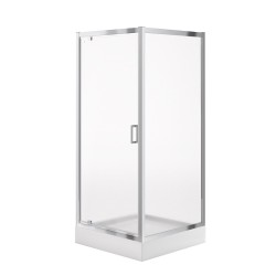 Dušas stūris kvadrātveida Cersanit ARTECO PIVOT ar paliktni TAKO 80x80 cm