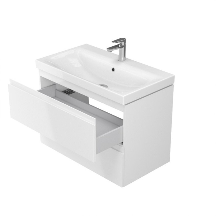 Vannas istabas skapītis ar izlietni Cersanit Moduo 50x40cm, antracīts