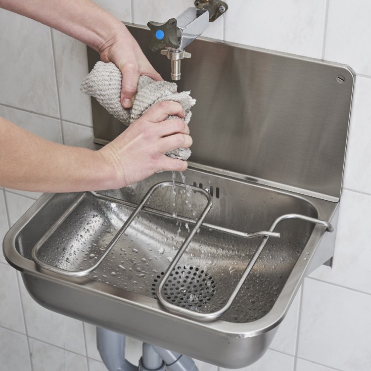 Saimniecības izlietne Contura Steel CU44GB 440x335 mm, ar režģi un pārplūdi