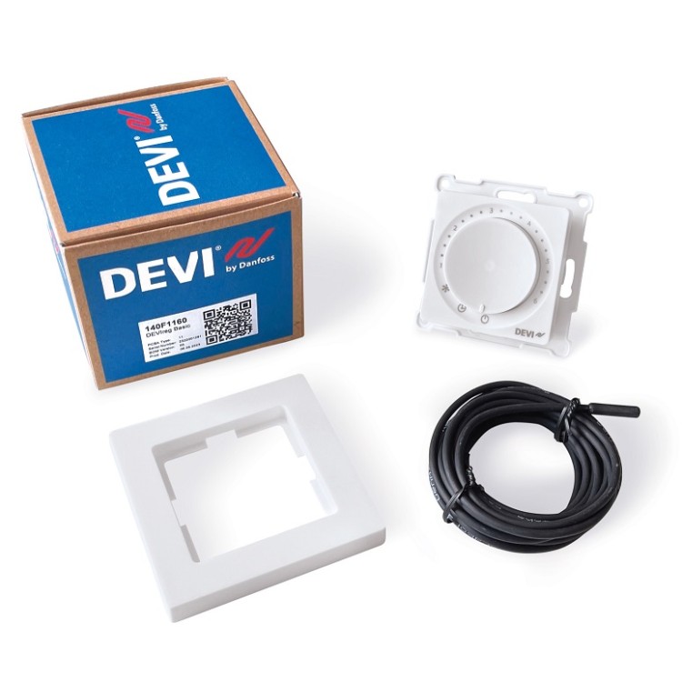 Zemapmetuma termoregulators DEVIreg Basic, Sensora, Bluetooth 140F1160