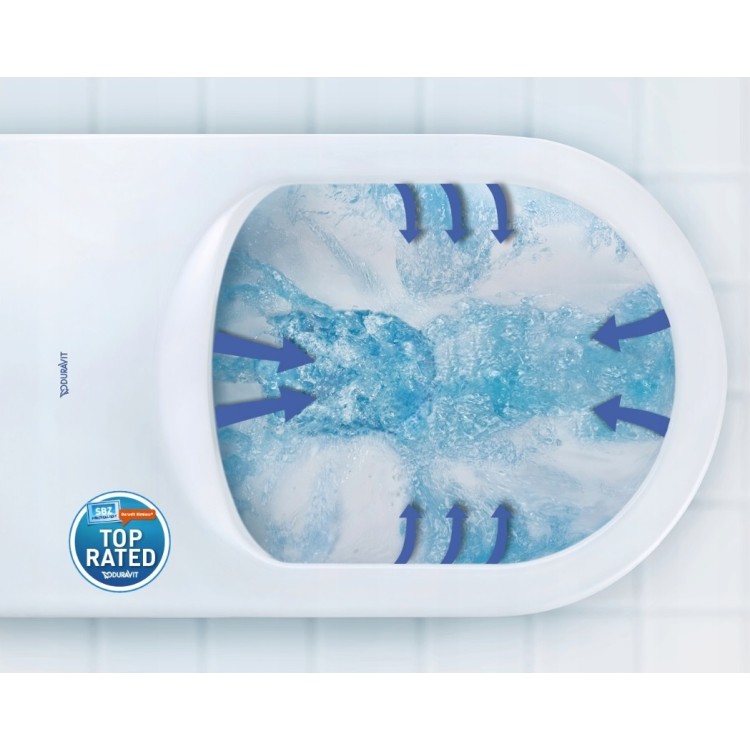 Tualetes pods piekaramais Duravit Architec Rimless ar Soft Close vāku, balts Tualetes pods piekaramais Duravit Architec Rimless ar Soft Close vāku, balts