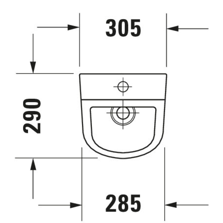 Pisuārs Duravit D-Code ārējs pievads, balts Pisuārs Duravit D-Code ārējs pievads, balts