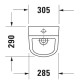 Pisuārs Duravit D-Code ārējs pievads, balts Pisuārs Duravit D-Code ārējs pievads, balts