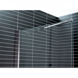 Dušas siena Duschy TWICE 20 cm, caurspīdīgs stikls 5421-2